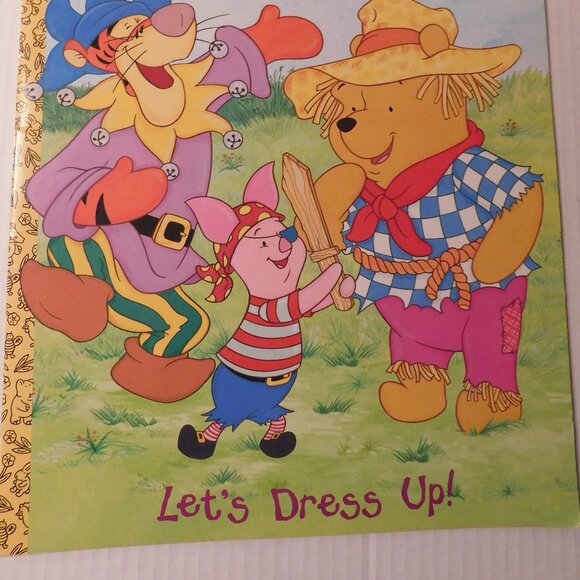 Vintage Winnie the Pooh Paper Doll Book Let's Dress Up 1999 Golden Books - Picture 2 of 8
